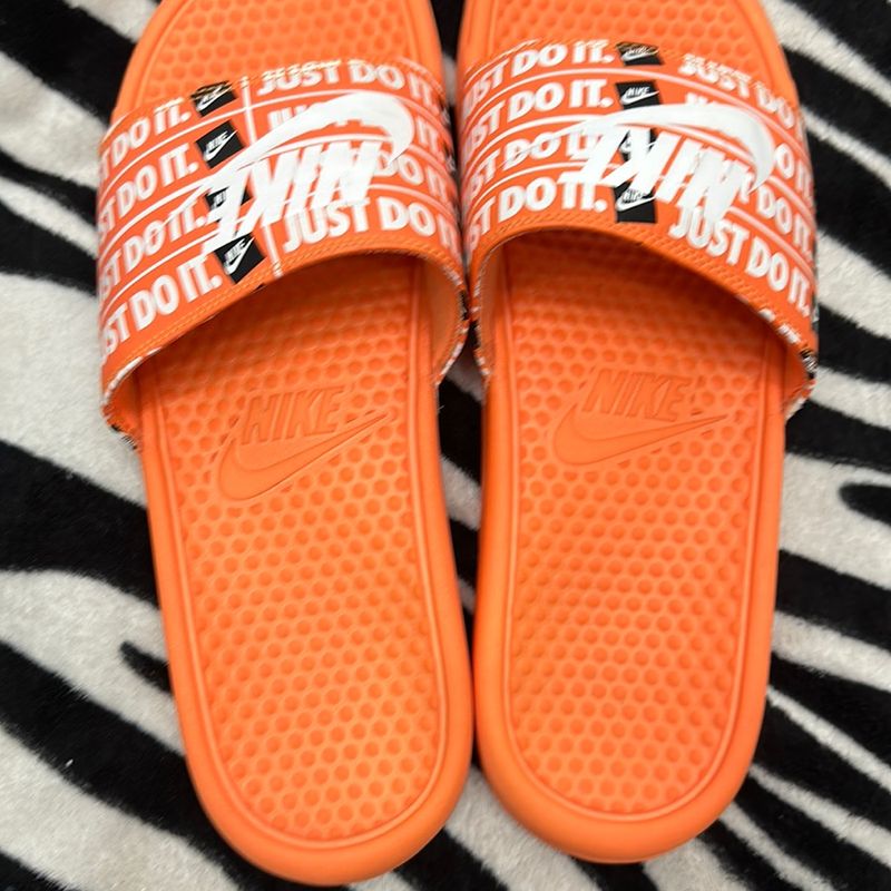 Just do it orange hot sale slides