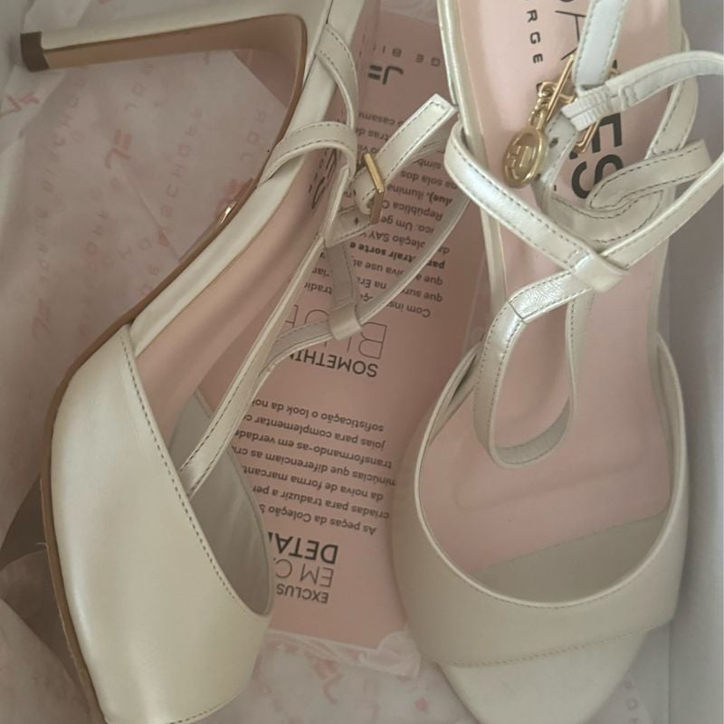 Sandália Noiva Say Yes Jorge Bischoff Jorge Bischoff Nunca Usado