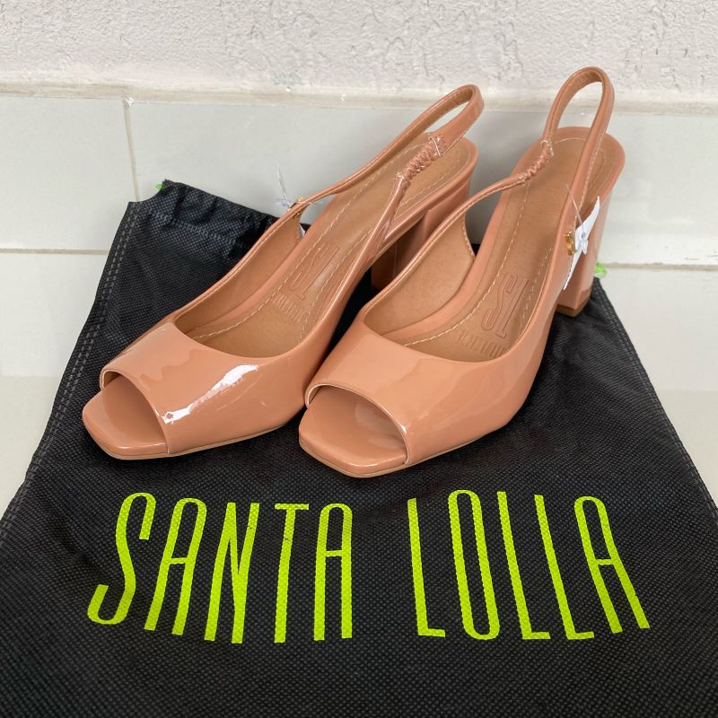 Sandalia peep toe santa clearance lolla