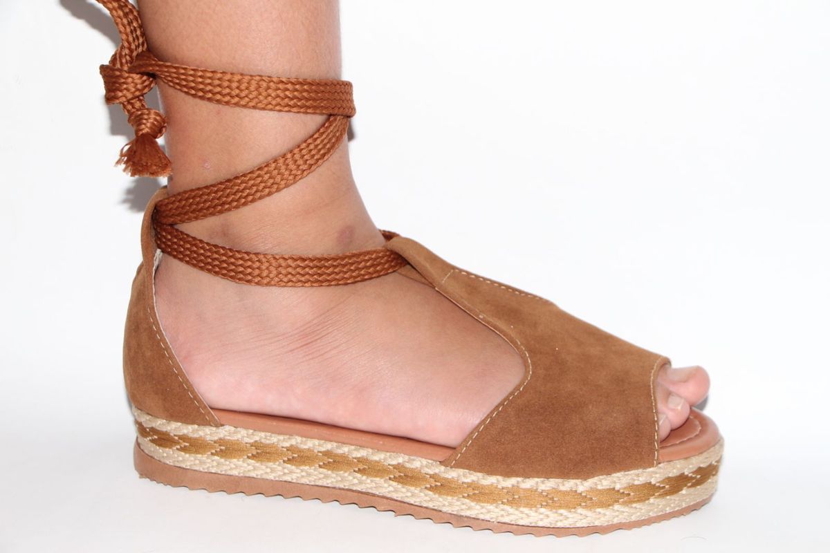 Sandalias sales plataforma baixa