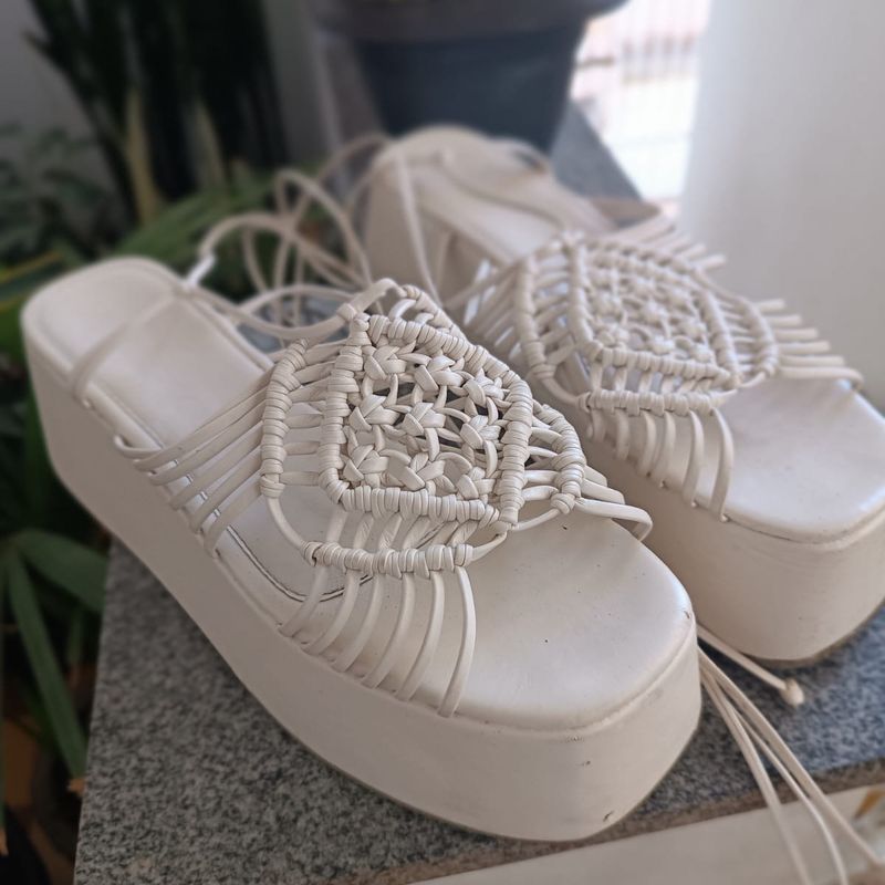 Sandália Plataforma Sonho Dos Pés Sonho Dos Pes Usado 112147370