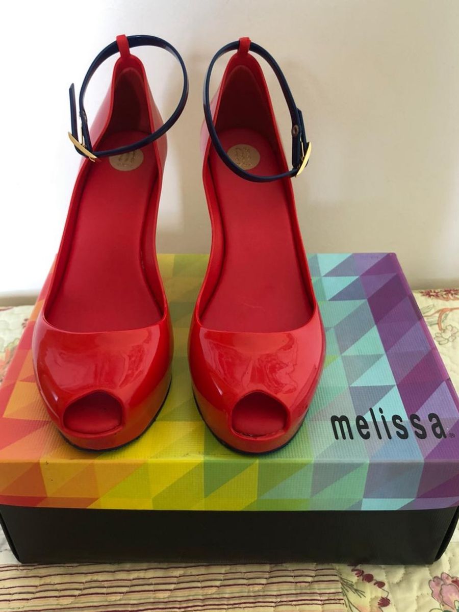 sandalia melissa vermelha