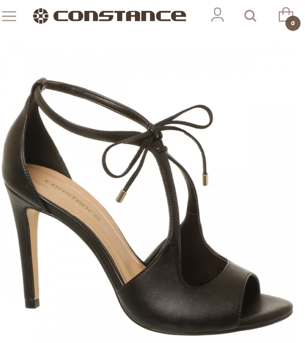 sandalia salto fino constance