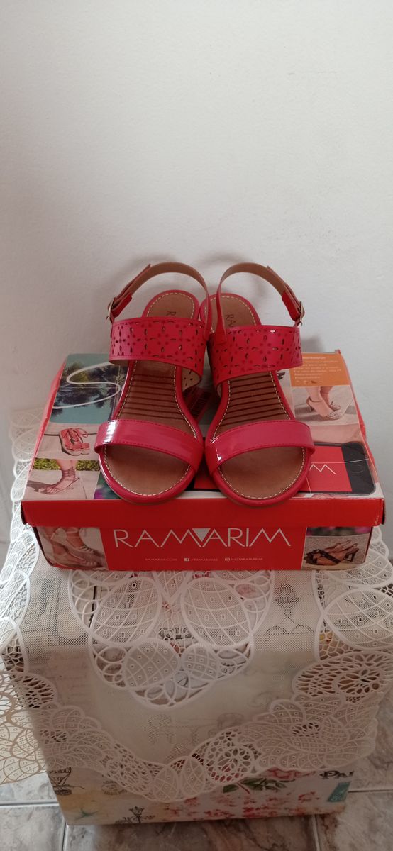 sandalia ramarim vermelha
