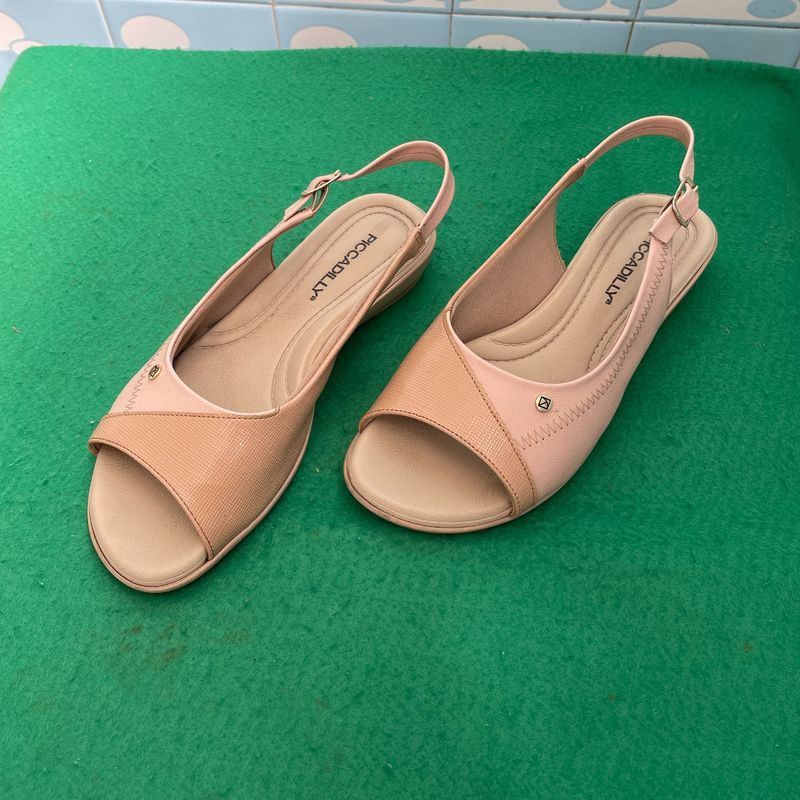 Sandalia Rasteira Rosa Nude Piccadilly Sandália Feminina Piccadilly  Usado 82298701 enjoei