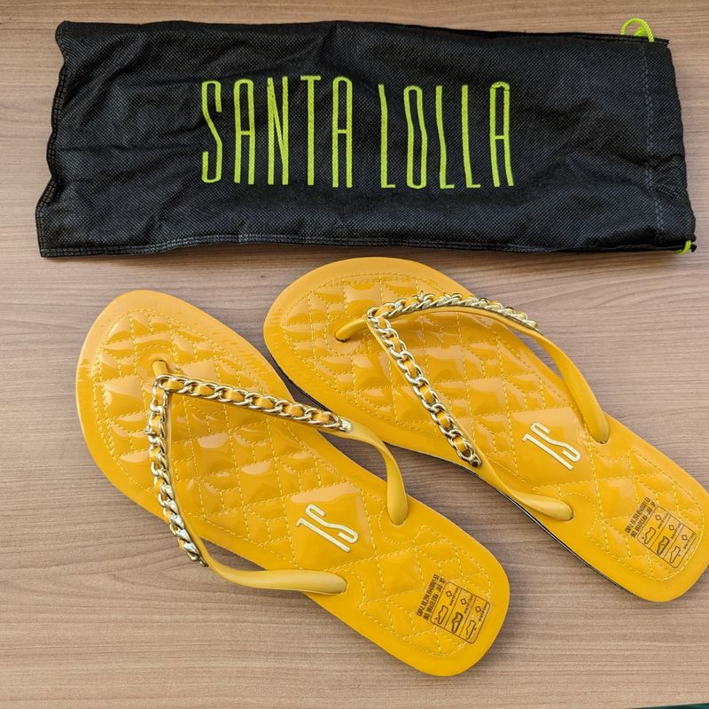 Sandália Rasteira Santa Lolla Original Santa Lolla Nunca Usado
