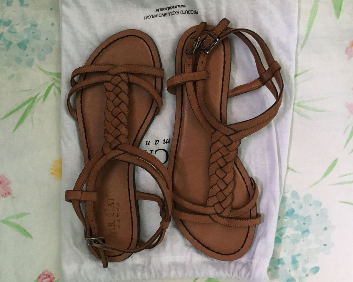 sandalia rasteira mr cat