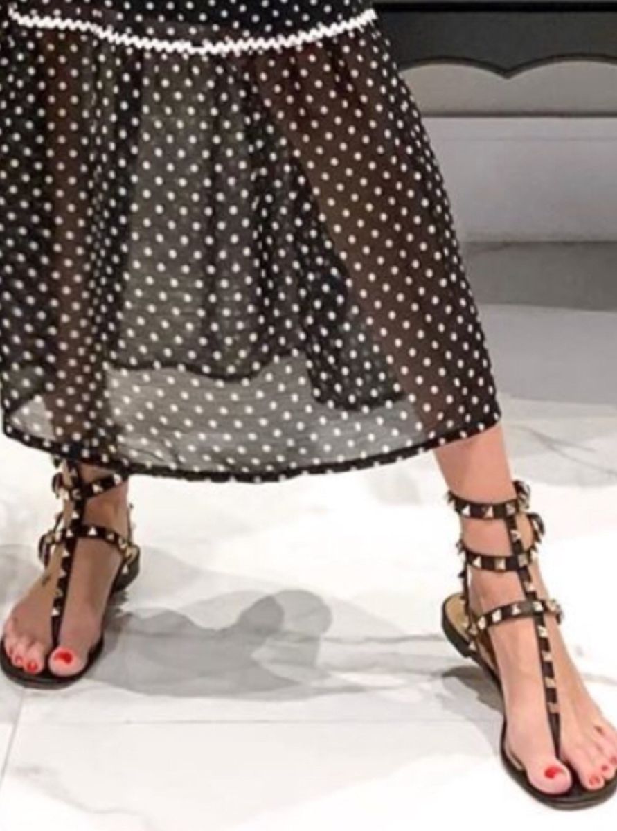 sandalia valentino rasteira