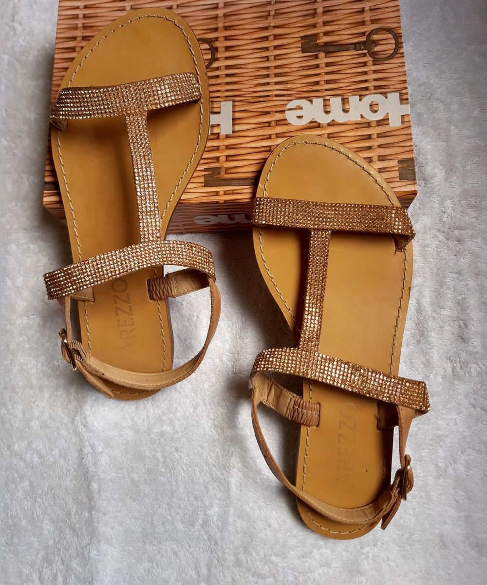 sandalia rasteira arezzo 2019