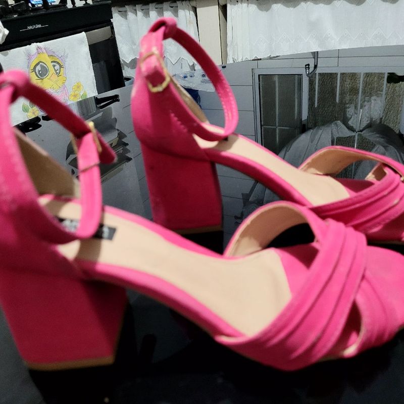 Sand lia Rosa Sand lia Feminina Kallan Usado 94546929 enjoei