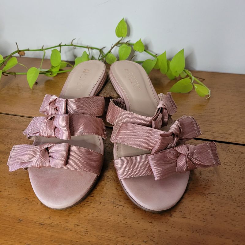 Arezzo Verão Sandalia Rasteira Verao 2020 Sandália Rosa Arezzo