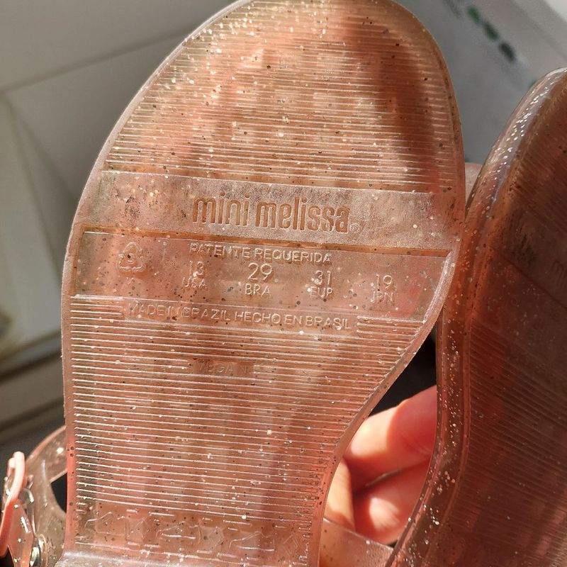 Sandália Rosa com Glitter Barbie Tam 29 Mini Melissa Calçado Infantil  para Meninas Melissa Usado 90934647 enjoei