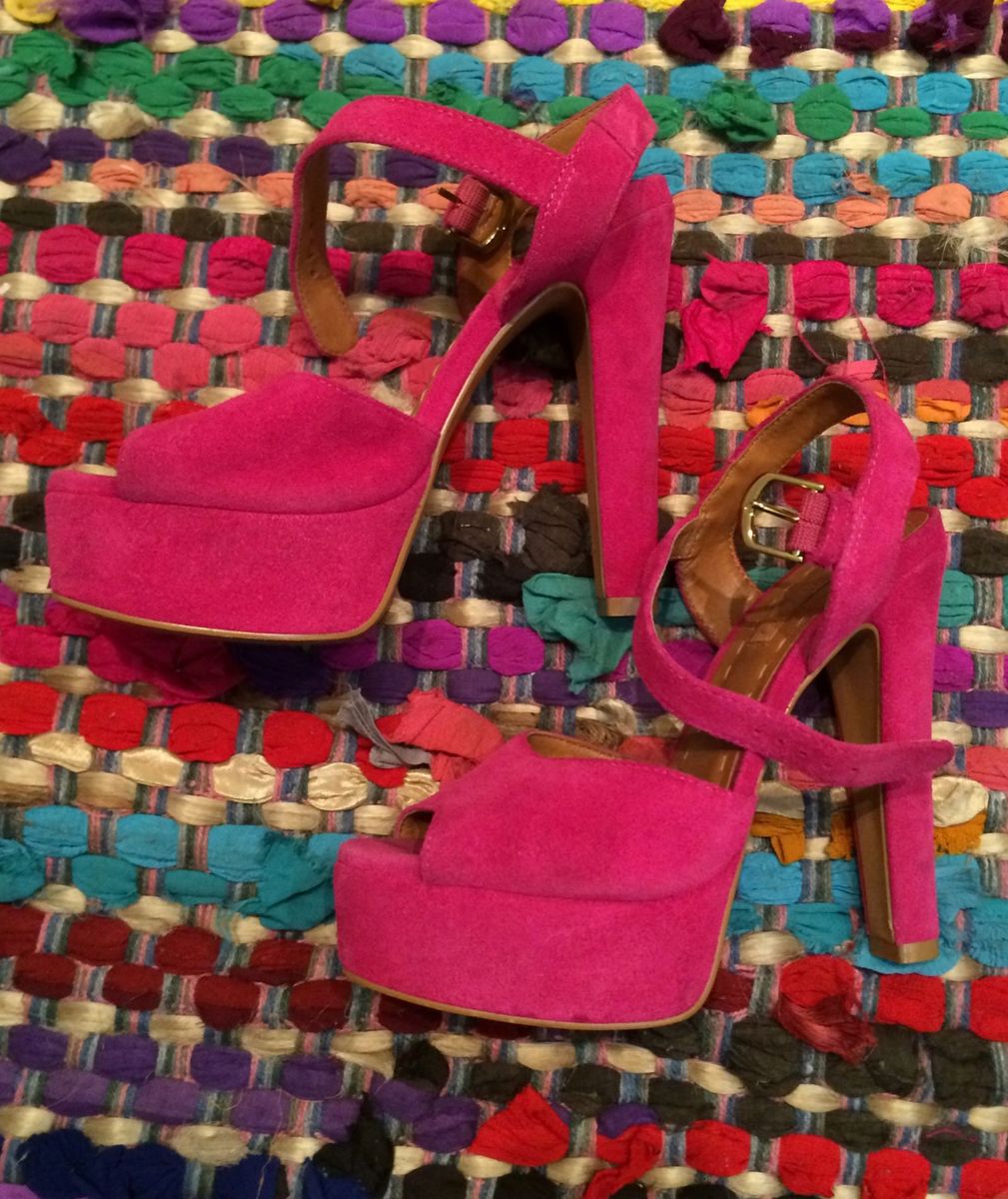 sandalia rosa pink arezzo