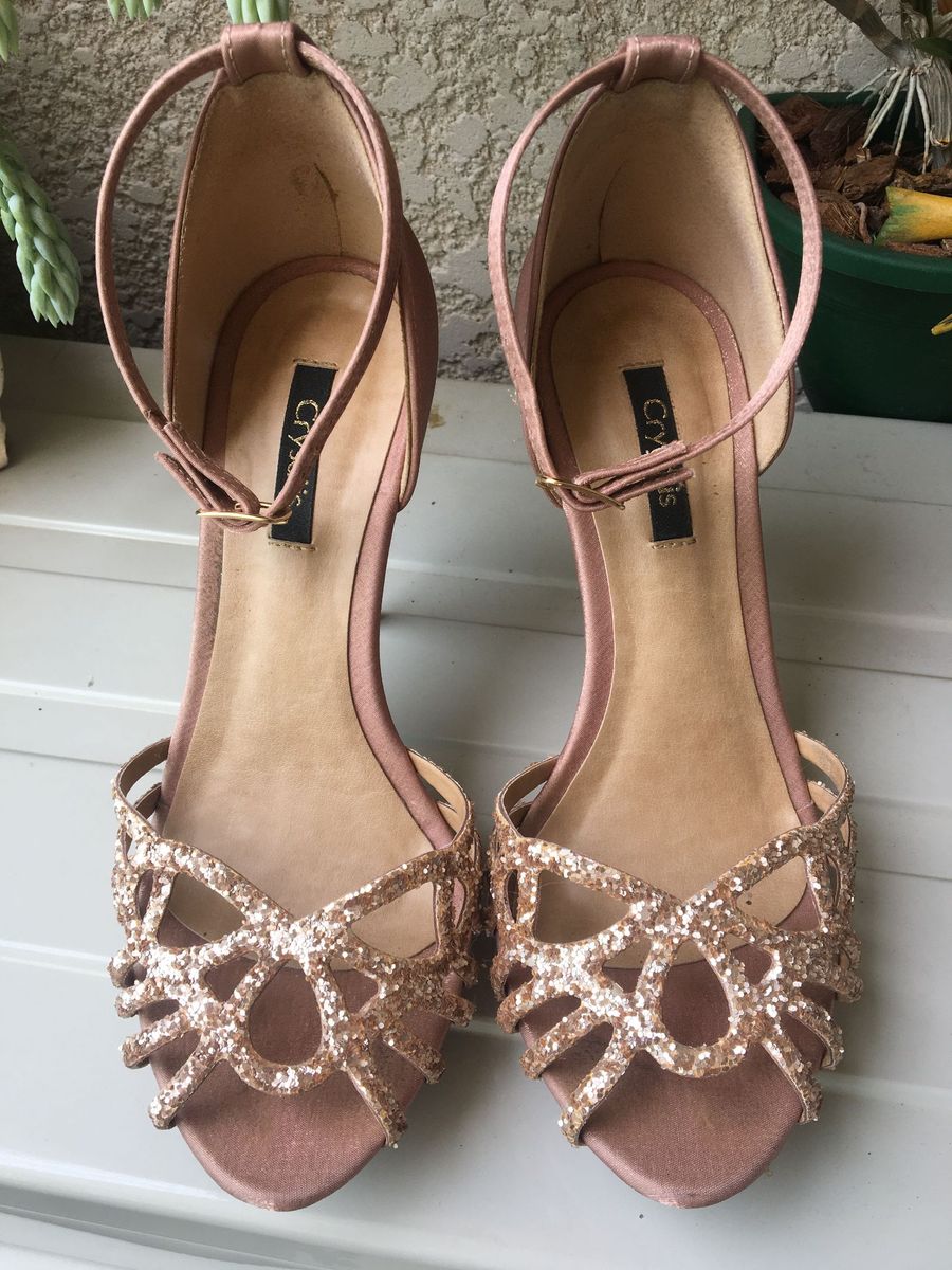 sandalia rose gold