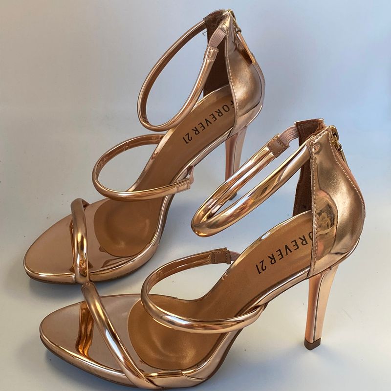 Stilettos Heels Rose Gold Heels Forever 21 Forever 21 Shoes Olivia