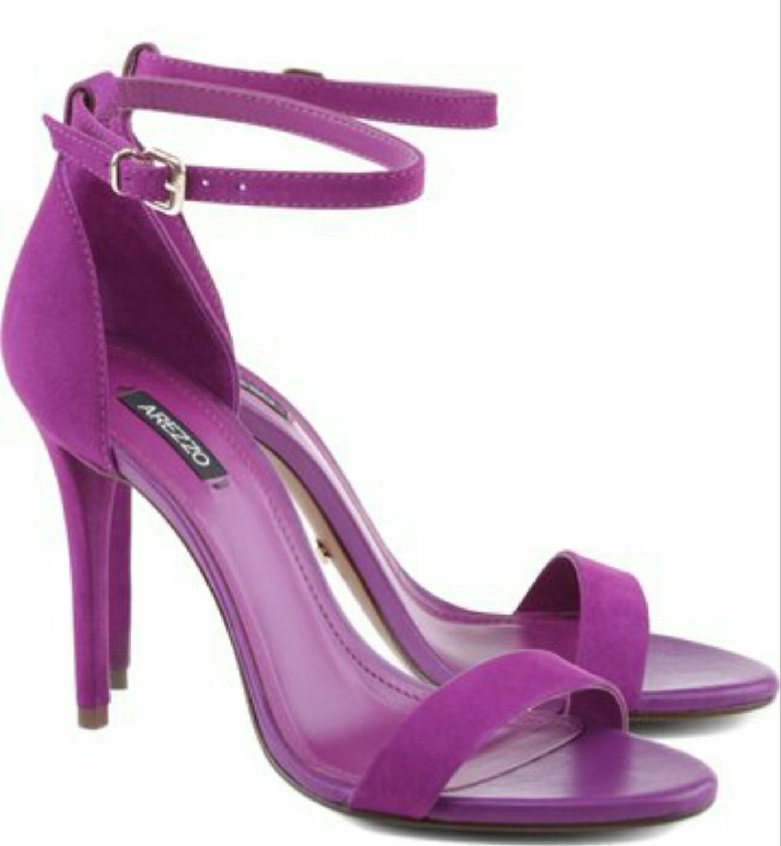 sandalia roxa arezzo