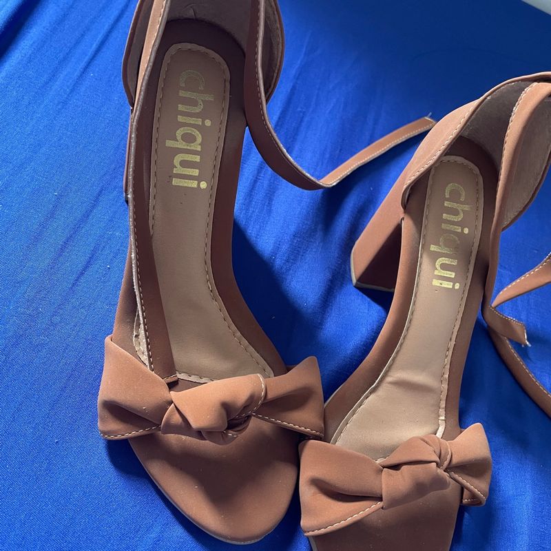 Sandália Salto Chiqui Nunca Usado 92217765 enjoei