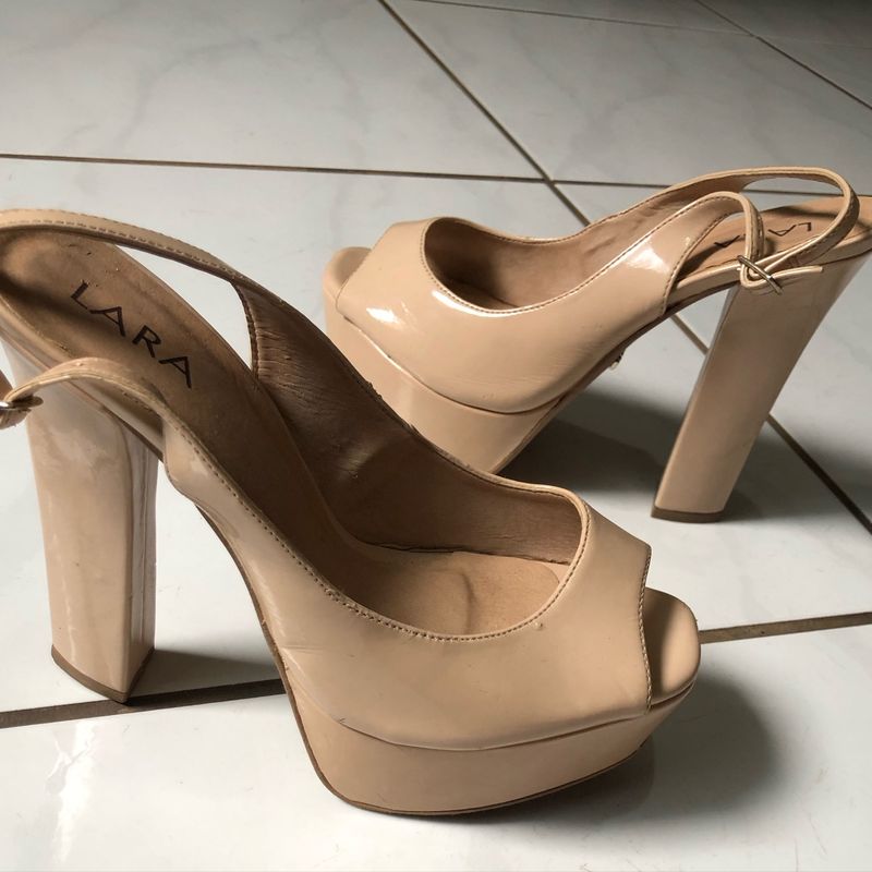 Sandália Salto Alto Lara Sandália Feminina Lara Usado 80755527 enjoei