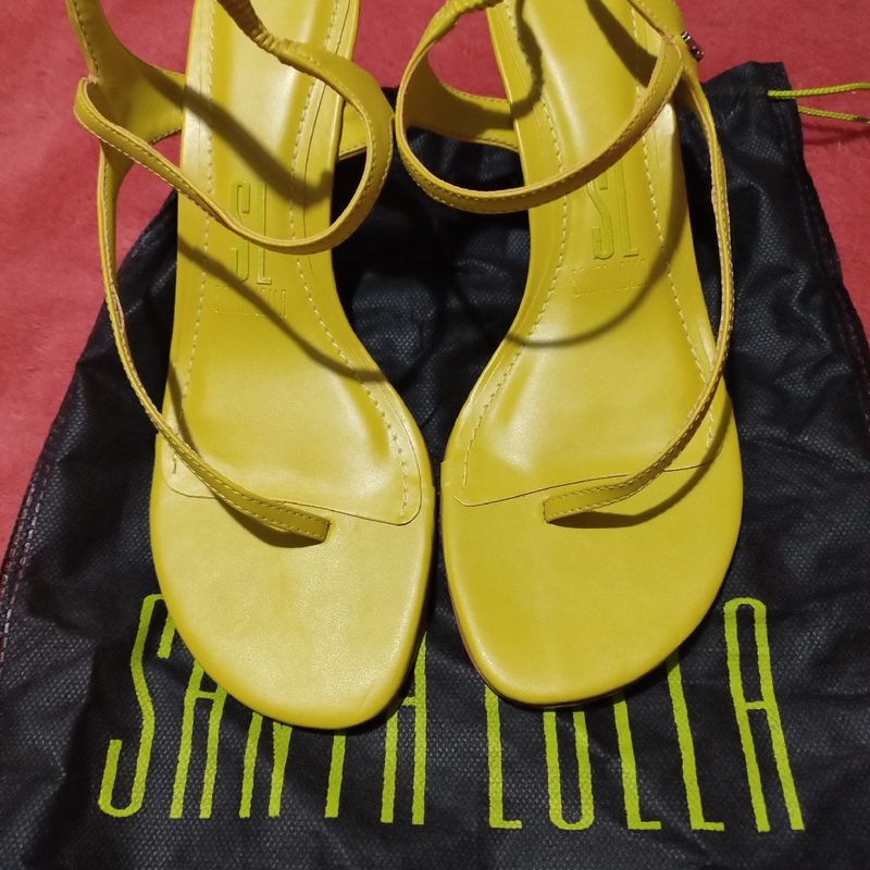 Sandália Salto Baixo de Dedo Santa Lolla Sandália Feminina Santa Lolla  Usado 90593005 enjoei