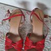 sandália salto carmen steffens, salto baixo tamanho 37 - outros carmen steffens
