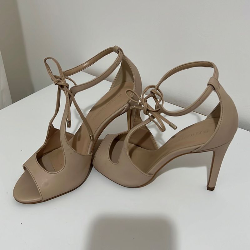 Sandália Salto Fino Nude Constance Constance Usado 84034291 enjoei