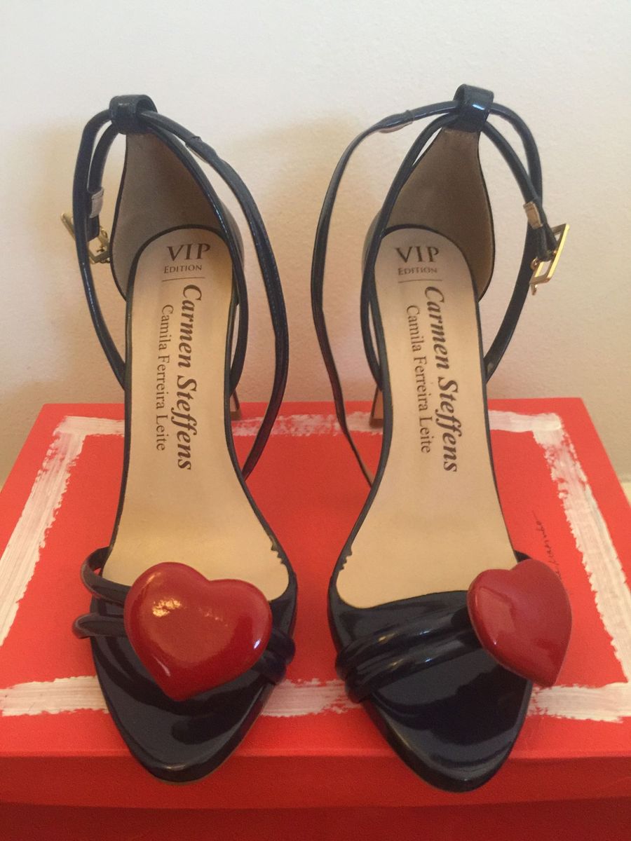 sandalia salto fino carmen steffens