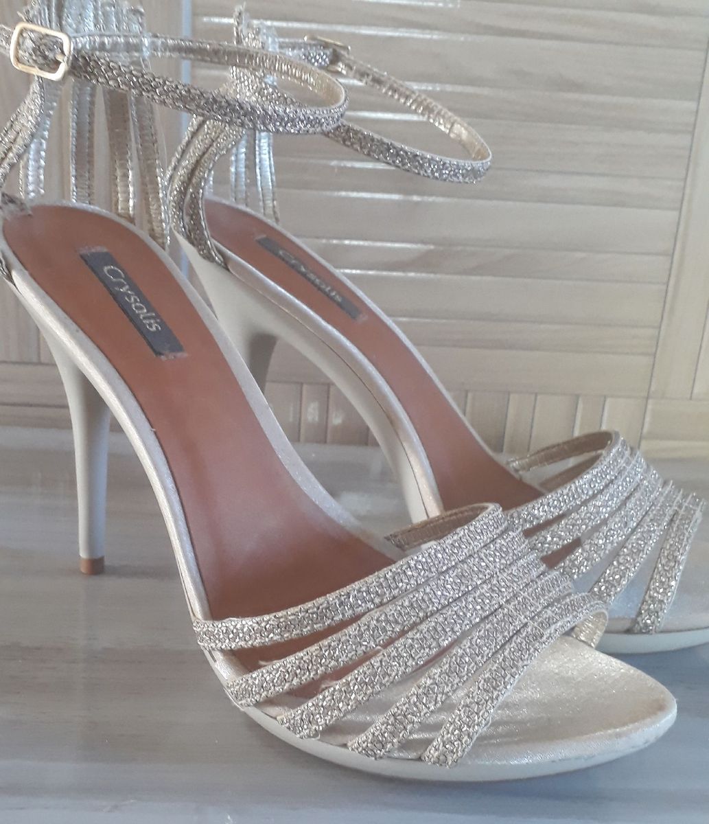 sandalia salto fino crysalis