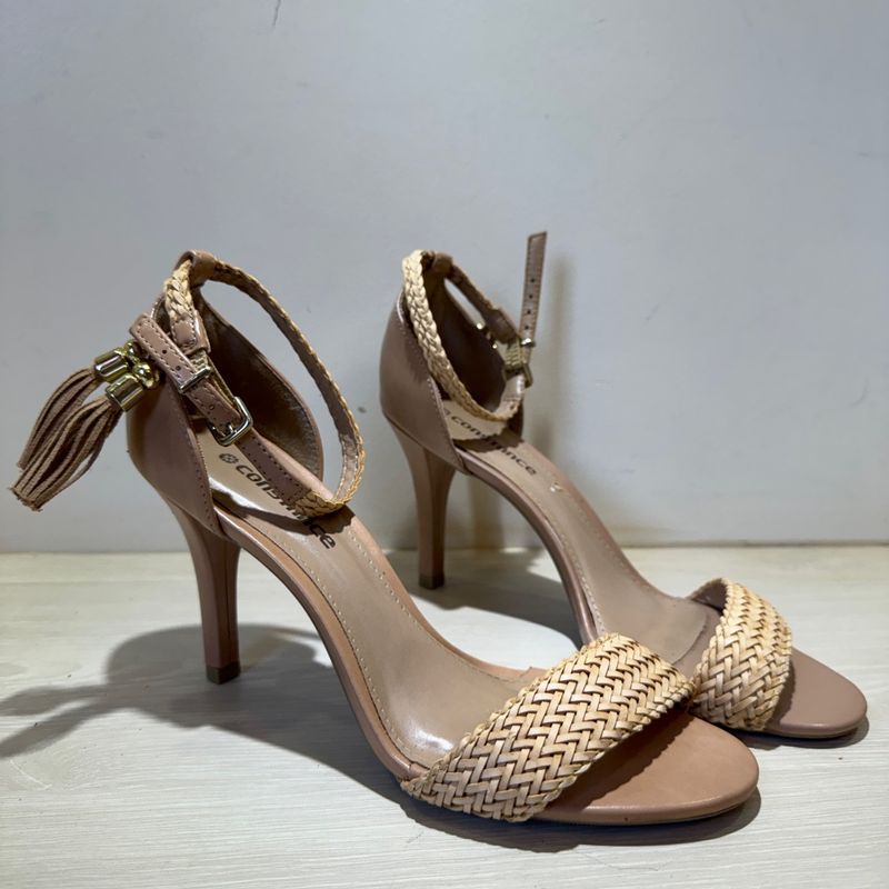 Sandalia nude hot sale constance