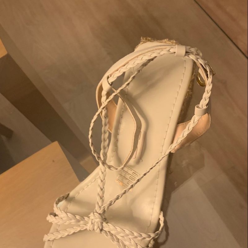 Sandália Santa Lolla Plataforma Offwhite Santa Lolla Usado