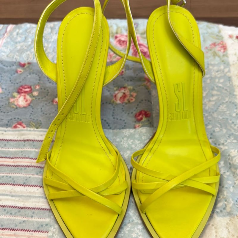 Sandália Santa Lolla Verde Lima Sandália Feminina Santa Lolla