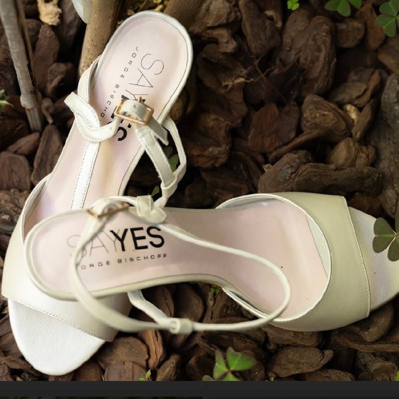 Sandália Say Yes Branco Jorge Bischoff Noivas Jorge Bischoff