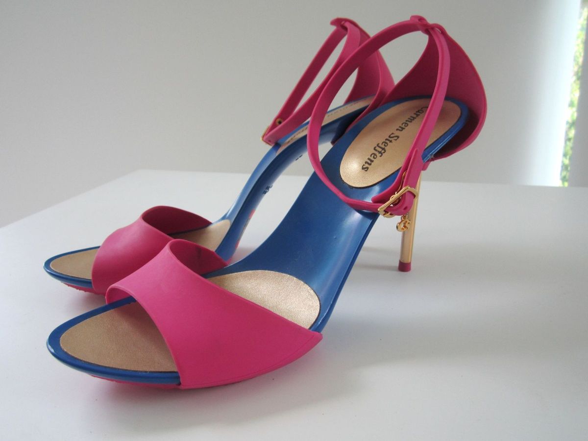 sandalia salto fino carmen steffens