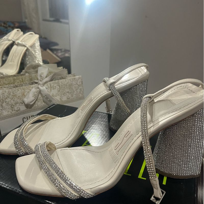 Sandália Strass Prata Santa Lolla Santa Lolla Usado 112187700