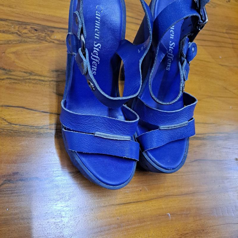 Sandalia azul carmen store steffens