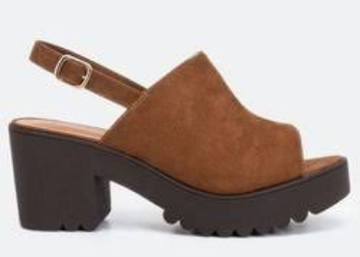 sandalia tratorada satinato