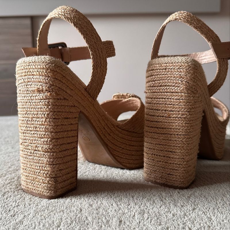 Sandália Uza Shoes Plataforma Salto Alto Uza Usado 100205533