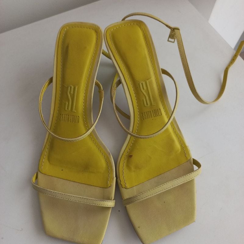 Sandália Verde Limão Santa Lolla Santa Lolla Usado 107935441
