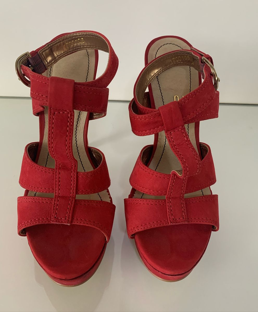 sandália santa lolla vermelha