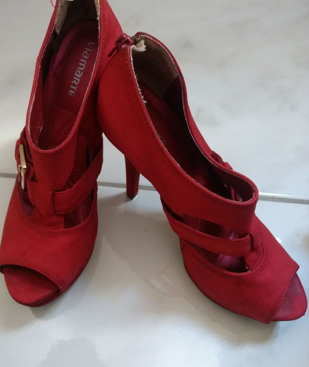 sandalia vermelha via marte