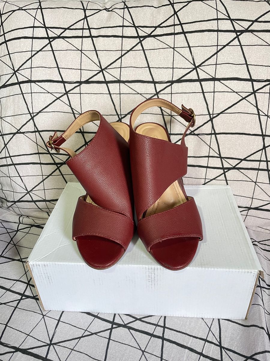 Sandalia 2024 tratorada marsala