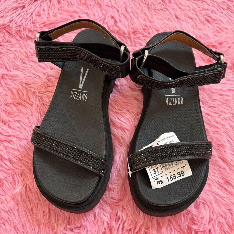 Sandália vizzano best sale feminina flatform preta