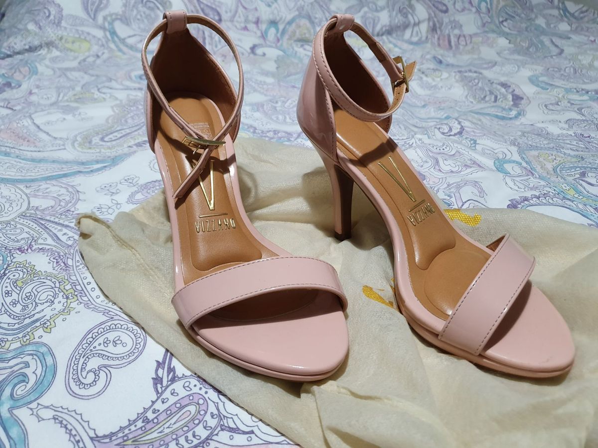 sandália vizzano tira rosa