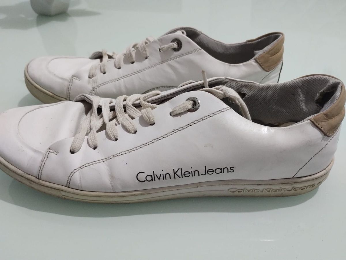 Sapat nis Couro Calvin Klein Masculino T nis Masculino Calvin