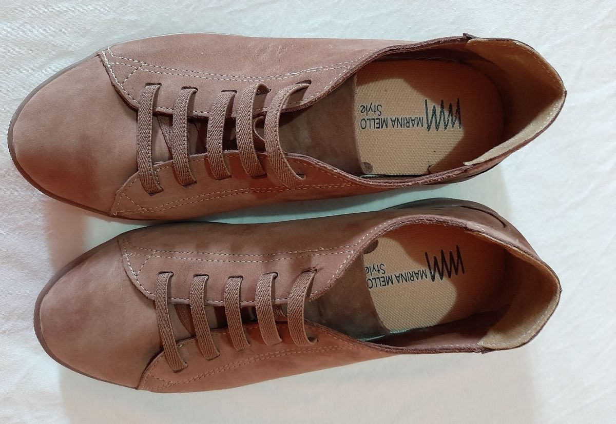 sapatênis feminino marina mello bege