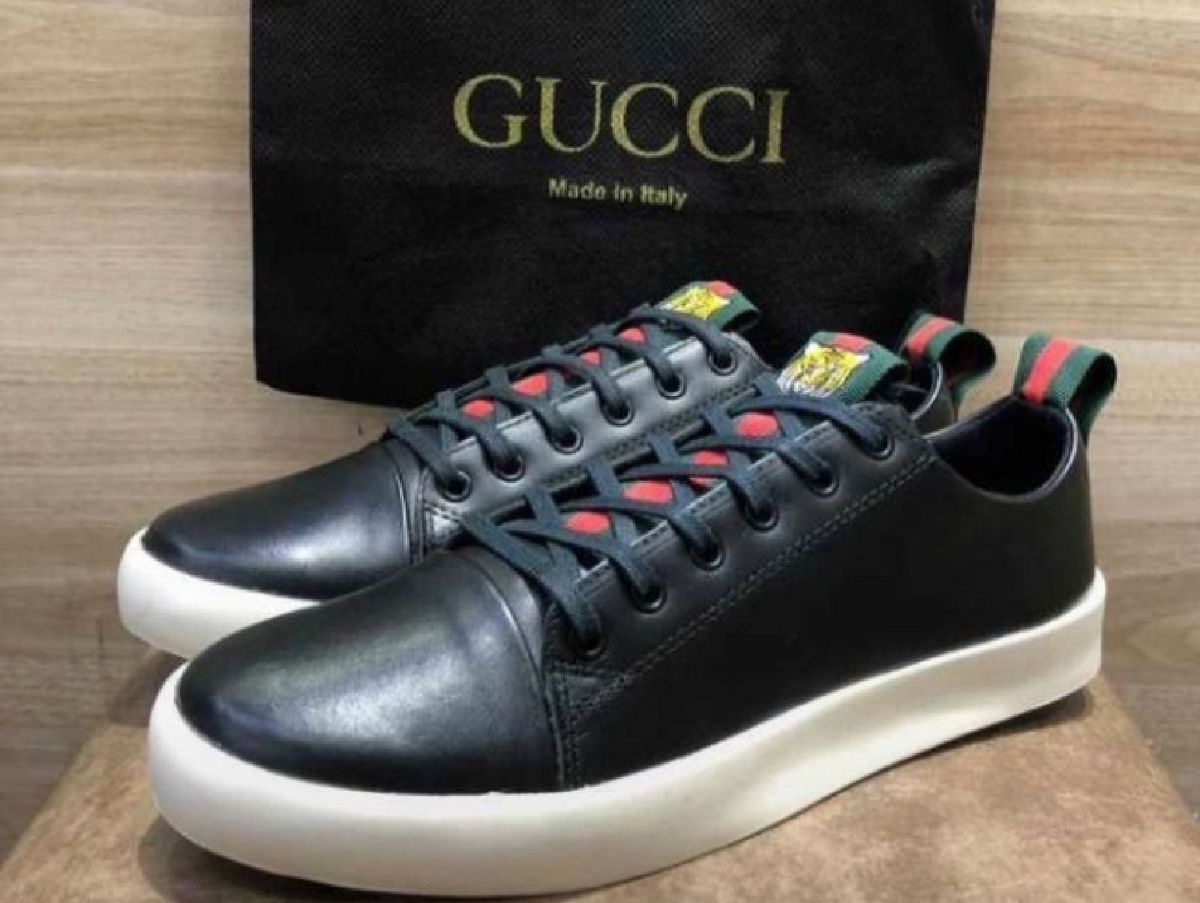 sapatenis gucci preto