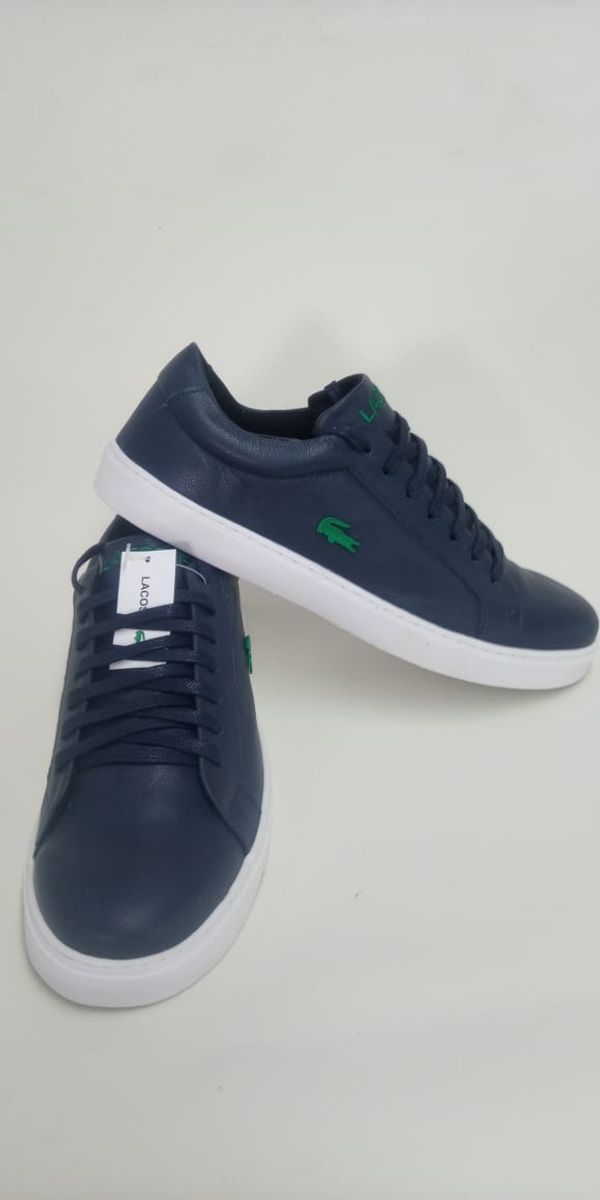 tenis lacoste masculino azul