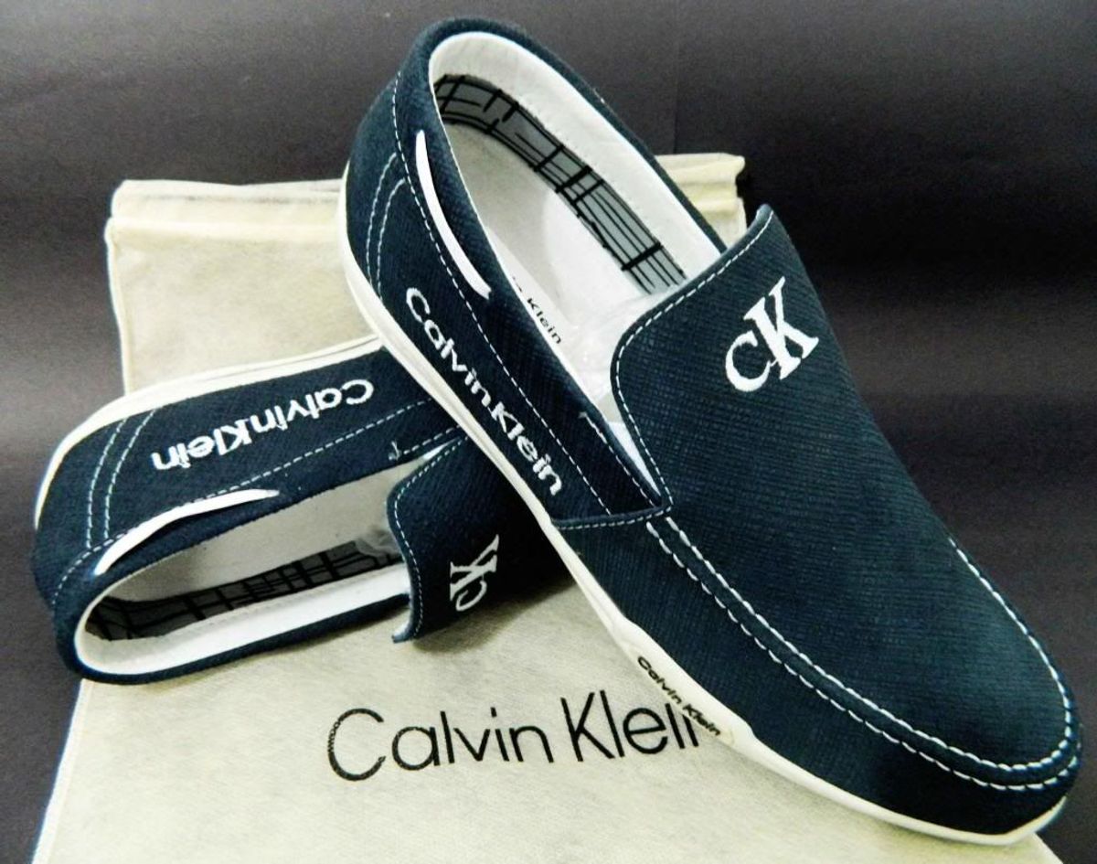 sapatenis calvin klein couro