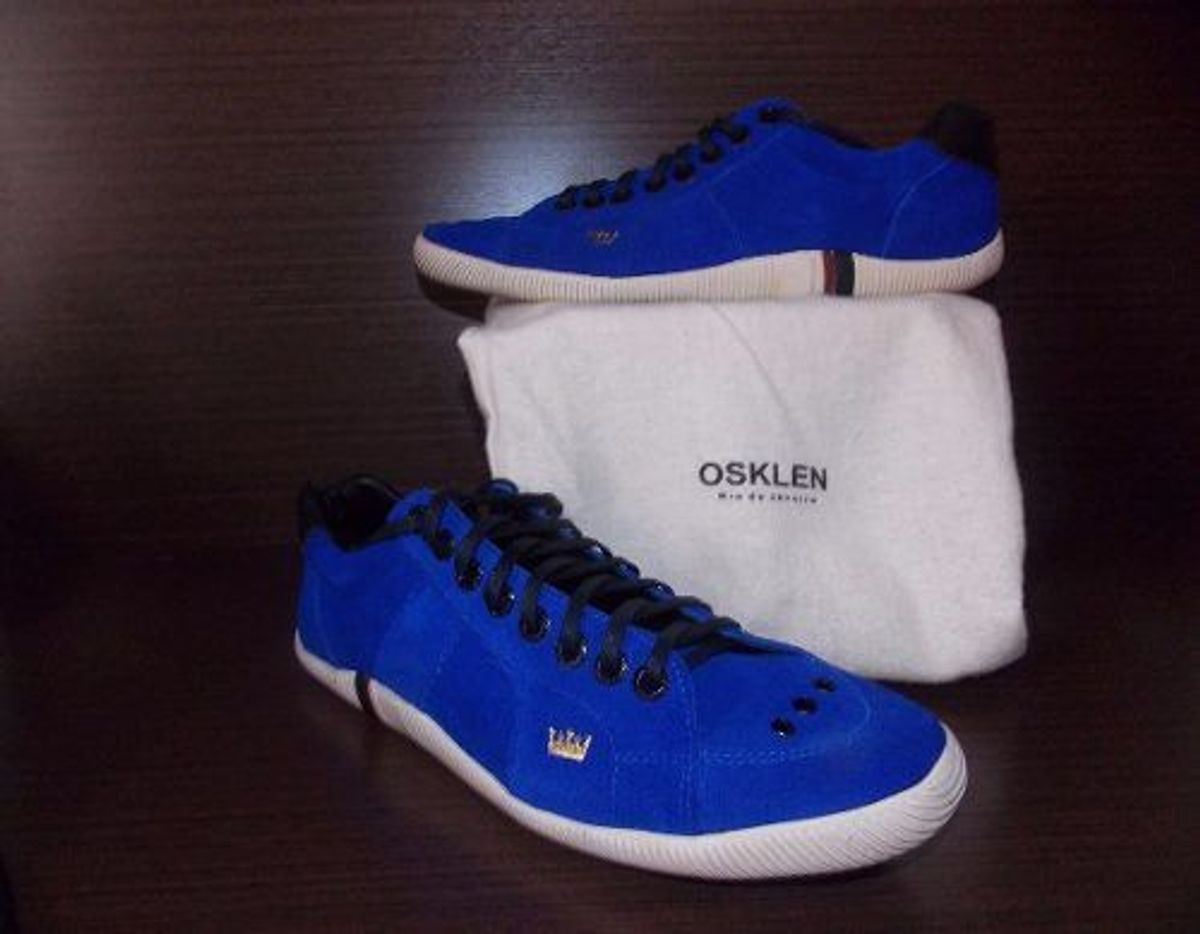 tenis osklen azul masculino