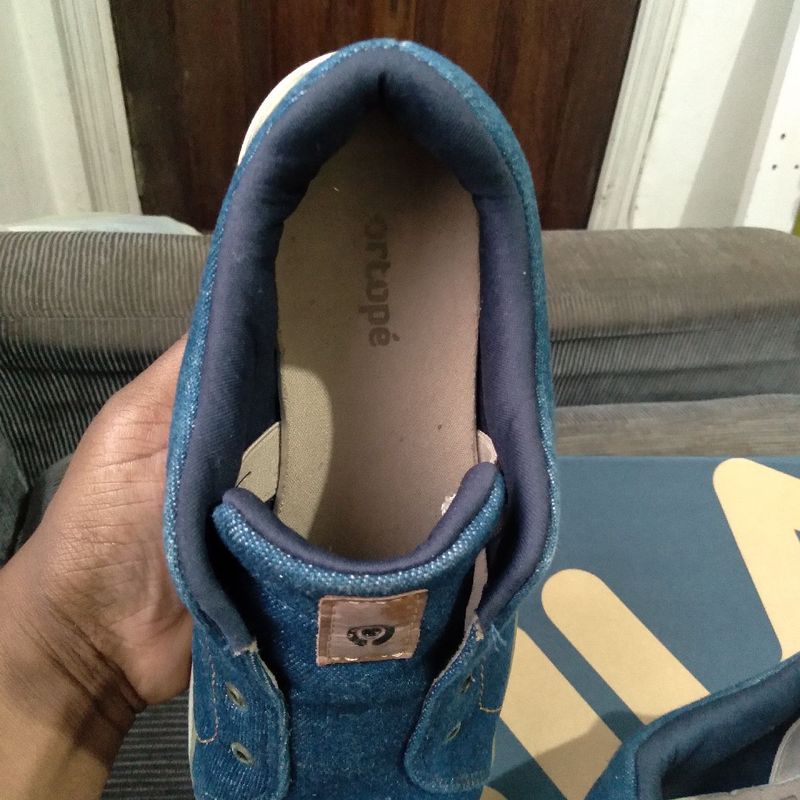 Sapatenis Ortop Azul Jeans N mero 35 Cal ado Infantil para