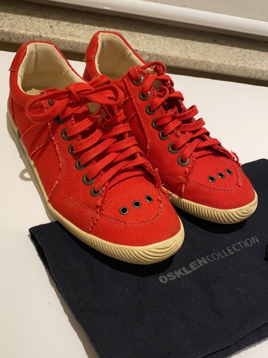 tenis osklen vermelho